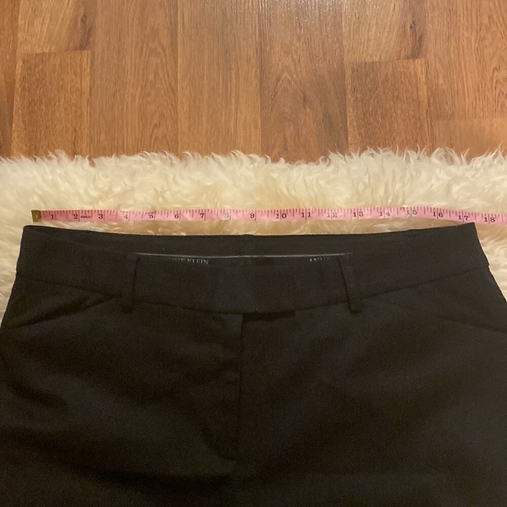 Anne Klein Black Wool Suit Pants/Trousers Flat Front EUC Sz 14P Business - Picture 6 of 10